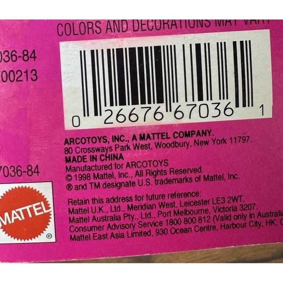 Barbie Little Extras Sporty Shoes Mattel 1998 Sealed - Picture 5 of 8